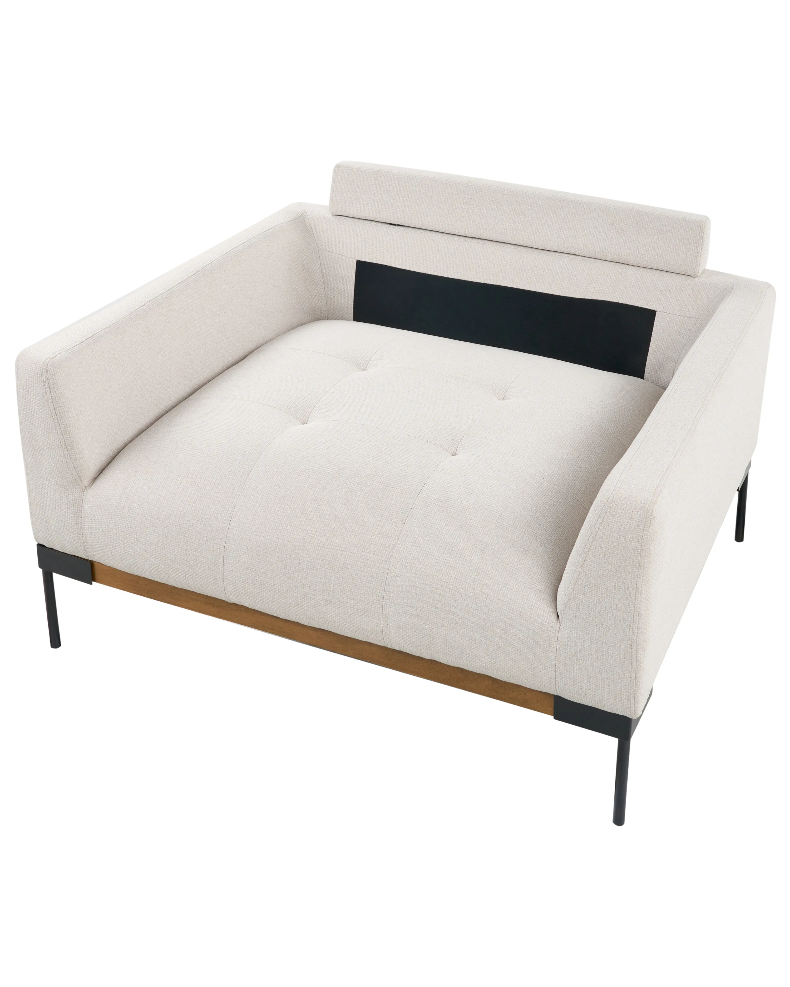 Fauteuil SKAVEN Stof Lichtbeige