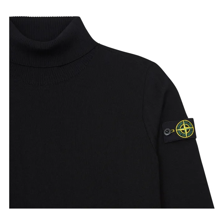 Stone Island Pull Col Cheminé | Noir