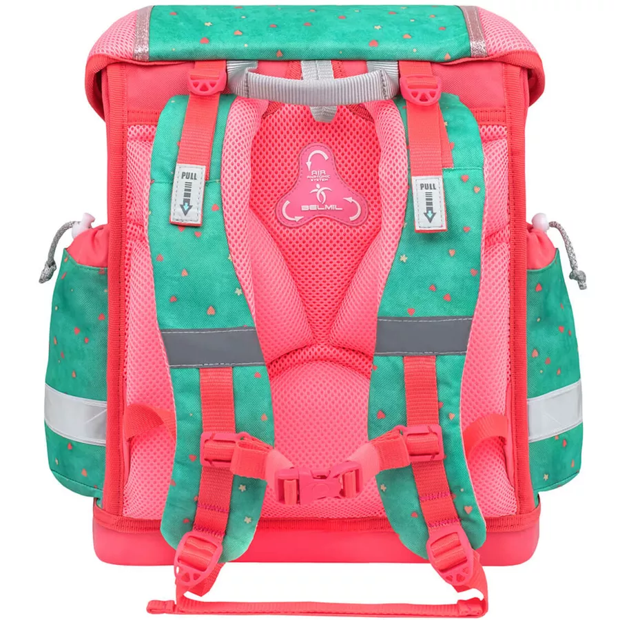 Belmil Schulranzen Classy Schulranzen Set 5-teilig mit Brustgurt Cute Sloth
