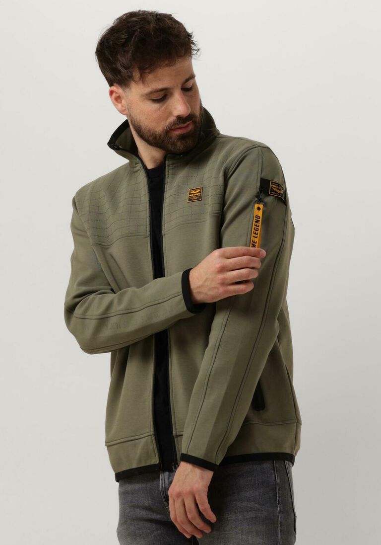 PME LEGEND groene pme legend vest hooded jacket spacer look sweat
