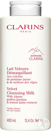 Clarins Lait Velours Démaquillant Toutes Peaux Flacon 400ml