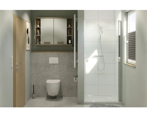 form&style wandclosetset NEVIS 51 wit met toiletzitting en soft-close mechanisme
