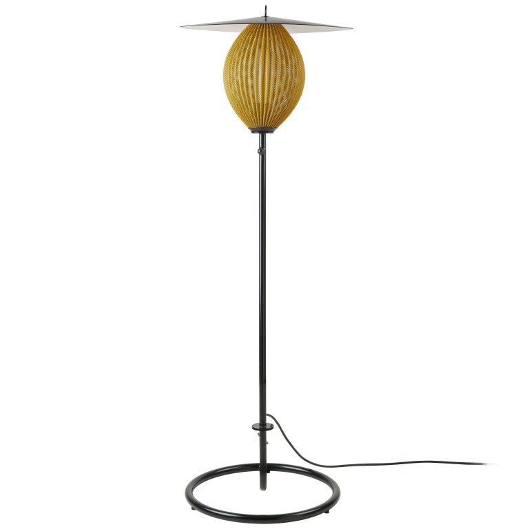 Gubi Satellite vloerlamp mustard gold semi matt