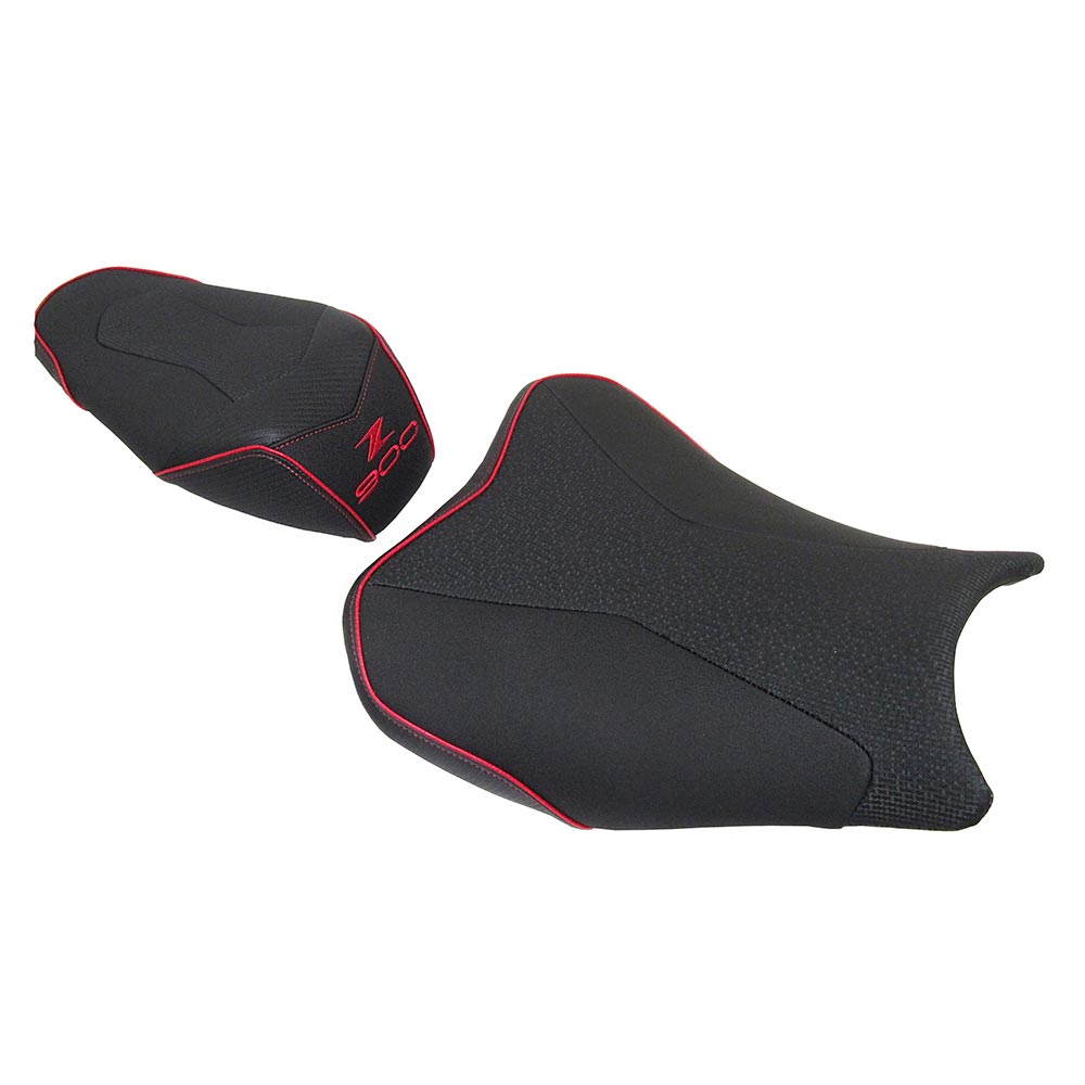 Bagster - Selle Ready Luxe Kawasaki Z900 (2017-2019) Noir / Rouge