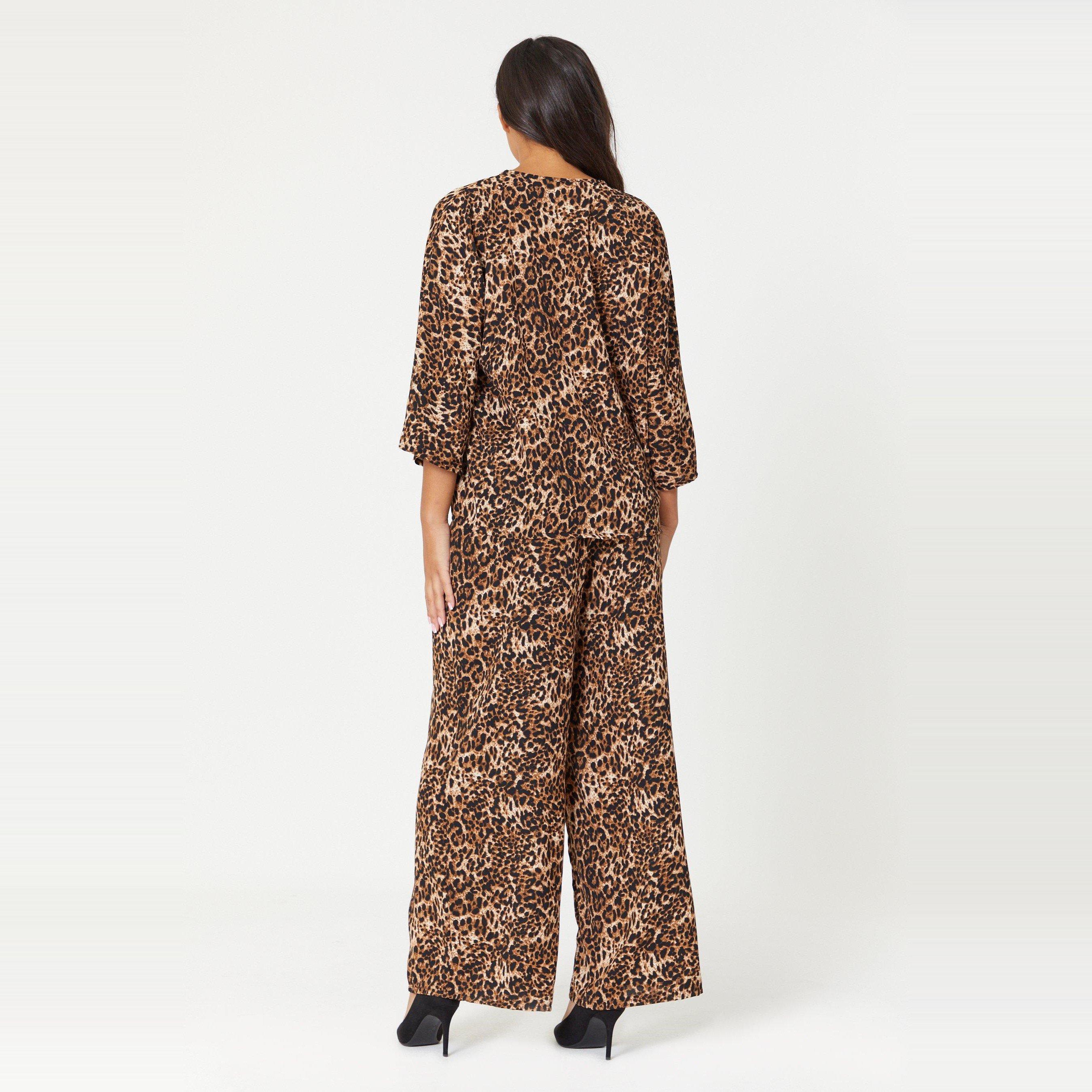 Be You Ladies Crinkle Top and Trouser Co ord Set