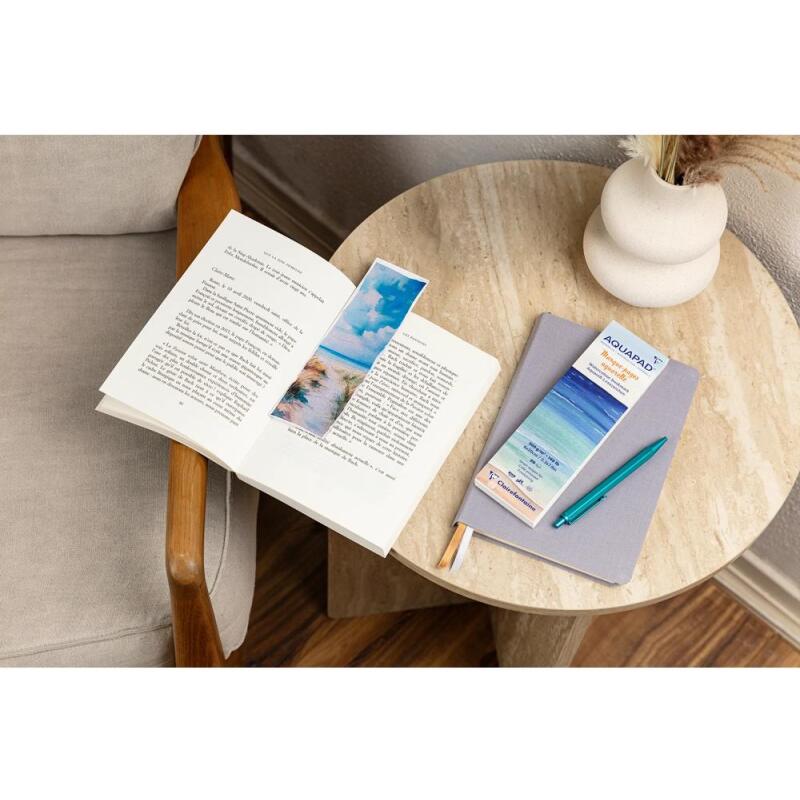 Bloc Aquapad Marque-pages aquarelle 6x20cm 20F 300g