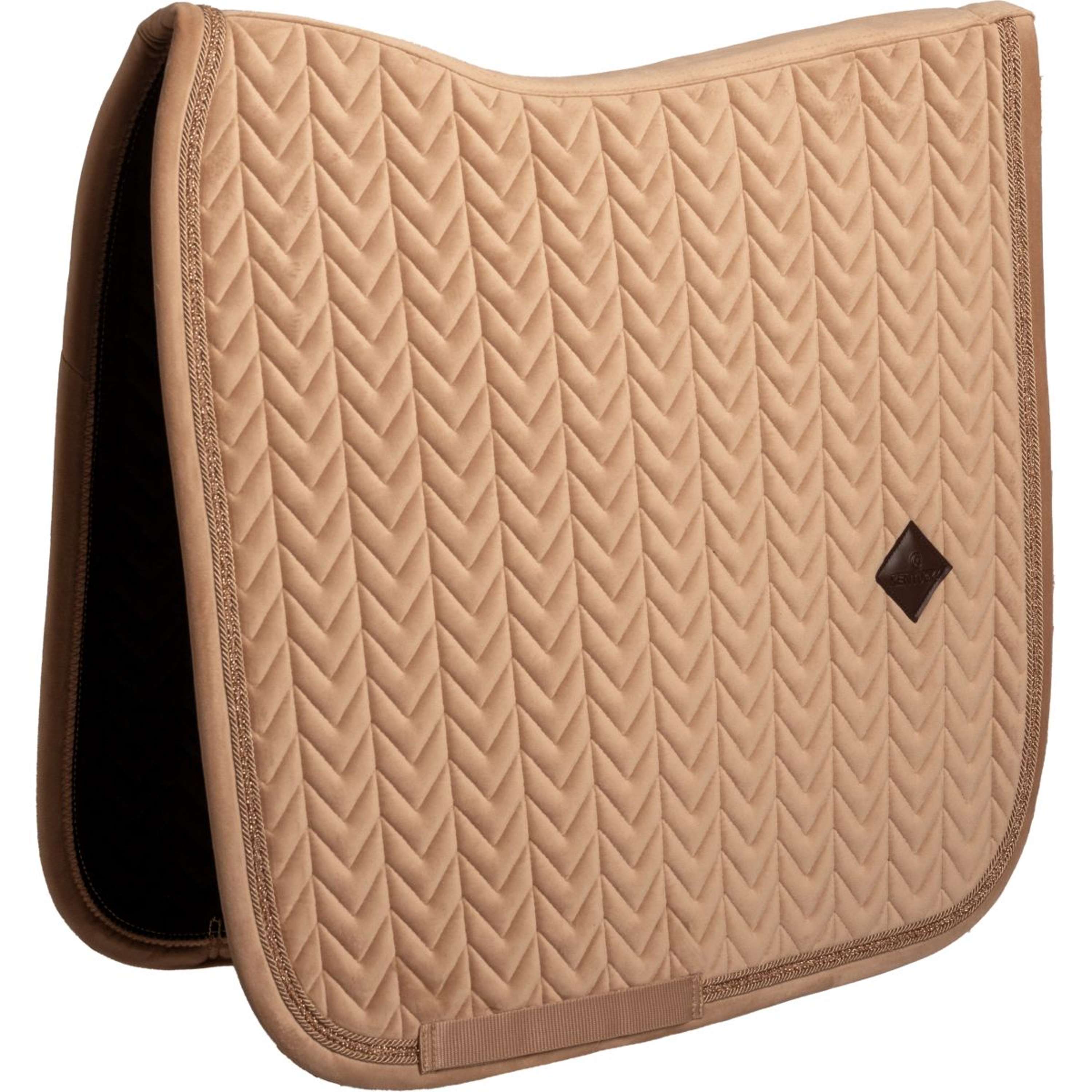Kentucky Zadeldekje Velvet Mini Pearls Dressuur Beige