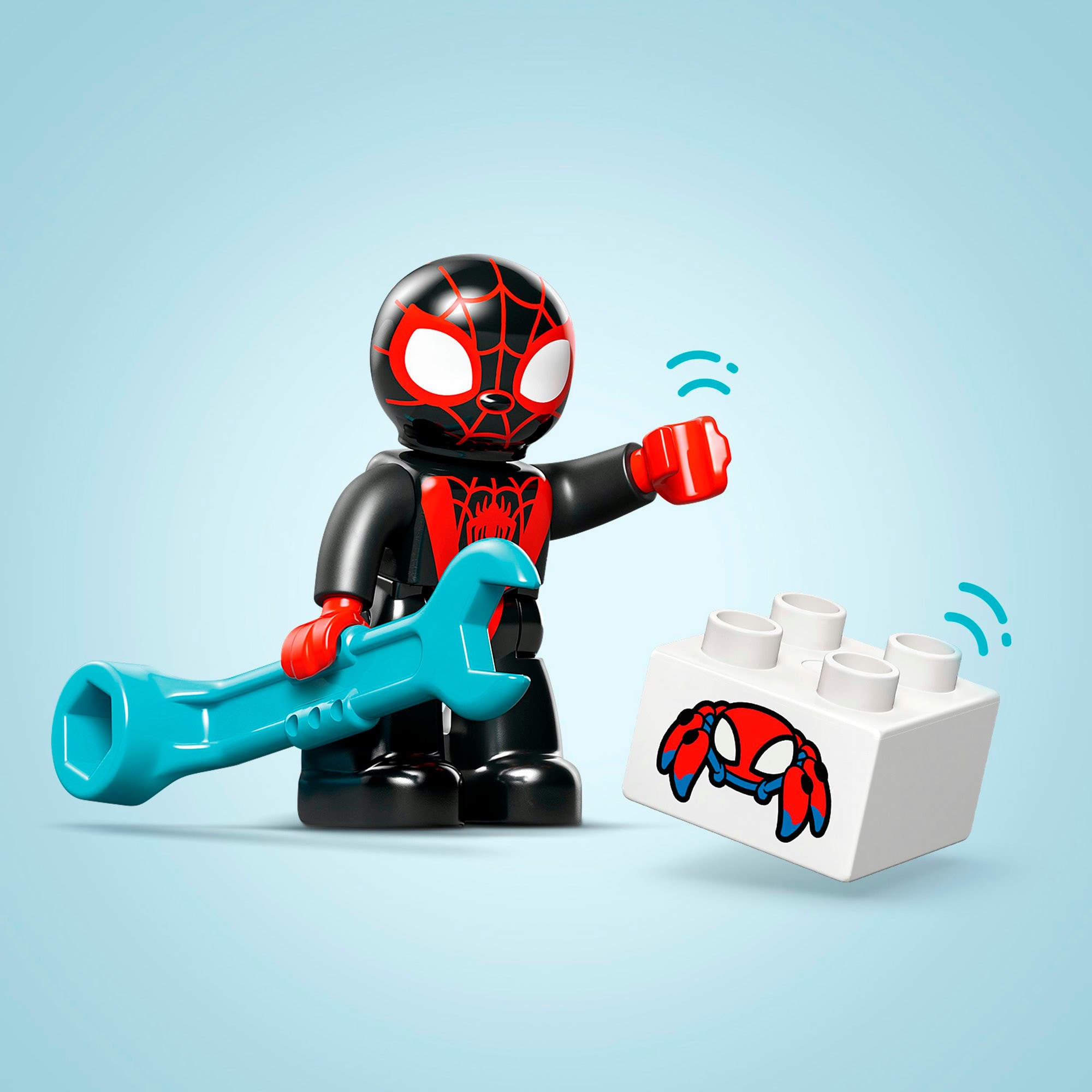 LEGO Konstruktionsspielzeug DUPLO Marvel Spins Motorrad-Abenteuer