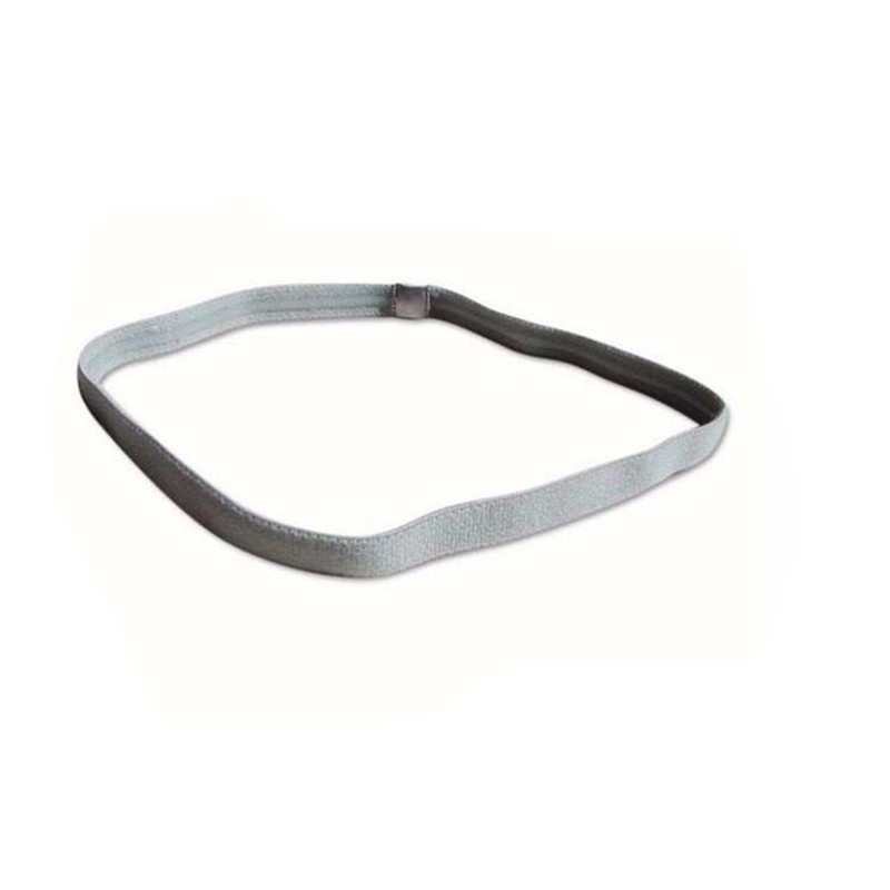 (4er Set) Anti-Rutsch Silikon Haarband Elastisches Sport / Fitness Gummiband für Laufen / Workout / Joggen (One-Size) - Blau / Grau / Weiss / Schwarz