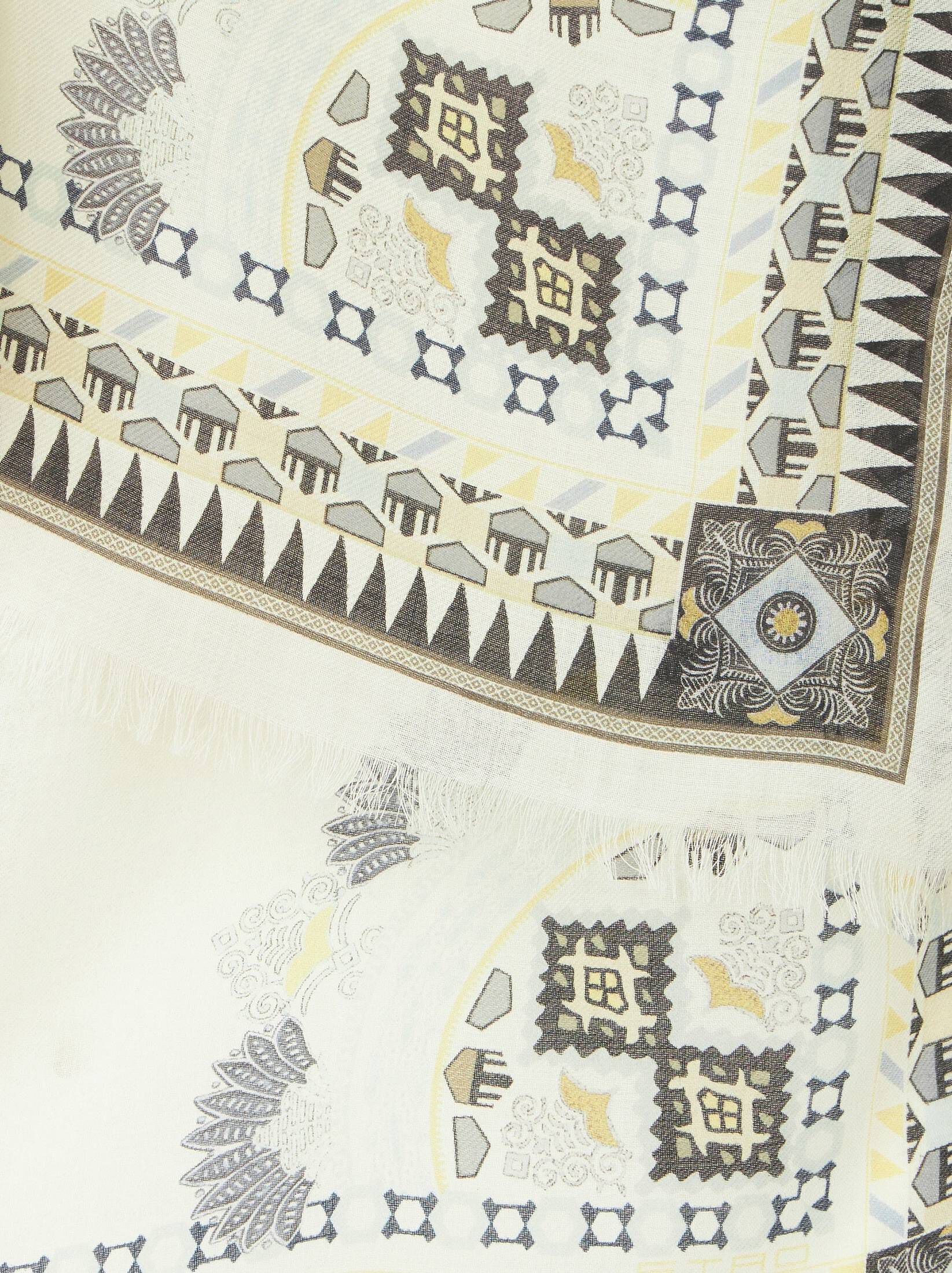 Etro| Damen Schal aus Seide und Wolle