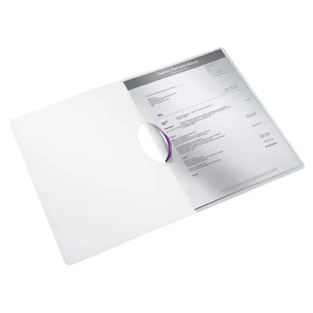 Leitz Klemmhefter WOW ColorClip, A4, für 30 Blatt, Violett Metallic