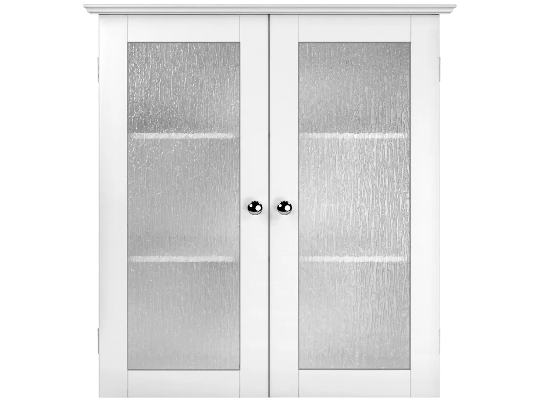 Placard mural de salle de bain armoire de rangement blanc Connor Teamson Home