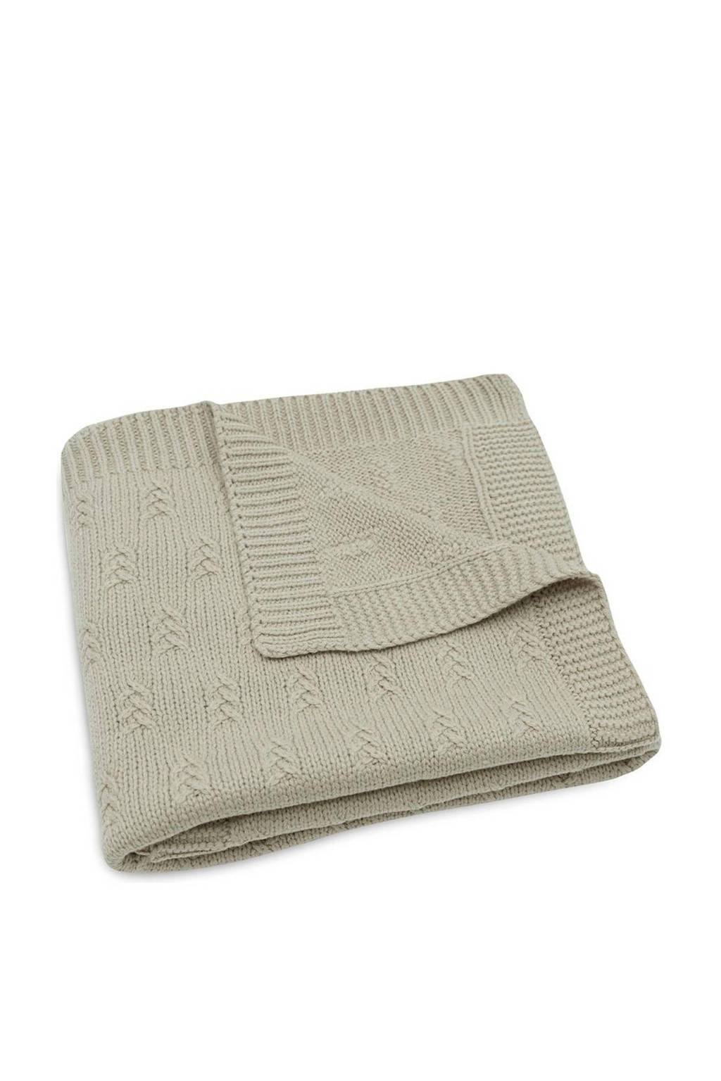 baby wiegdeken 75x100cm Grain Knit - Olive Green