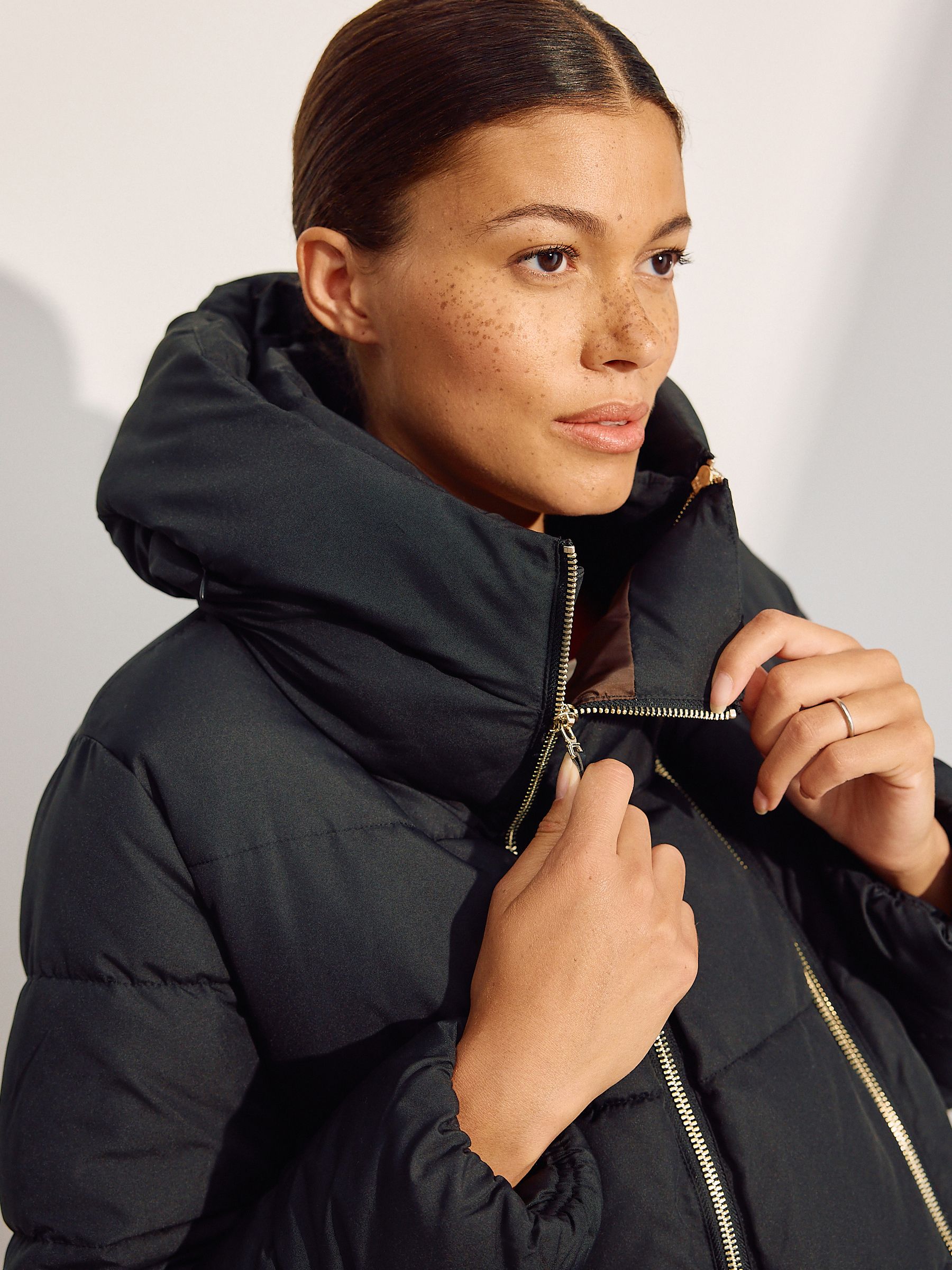 Zwart - Maternity Shower Resistant Coat