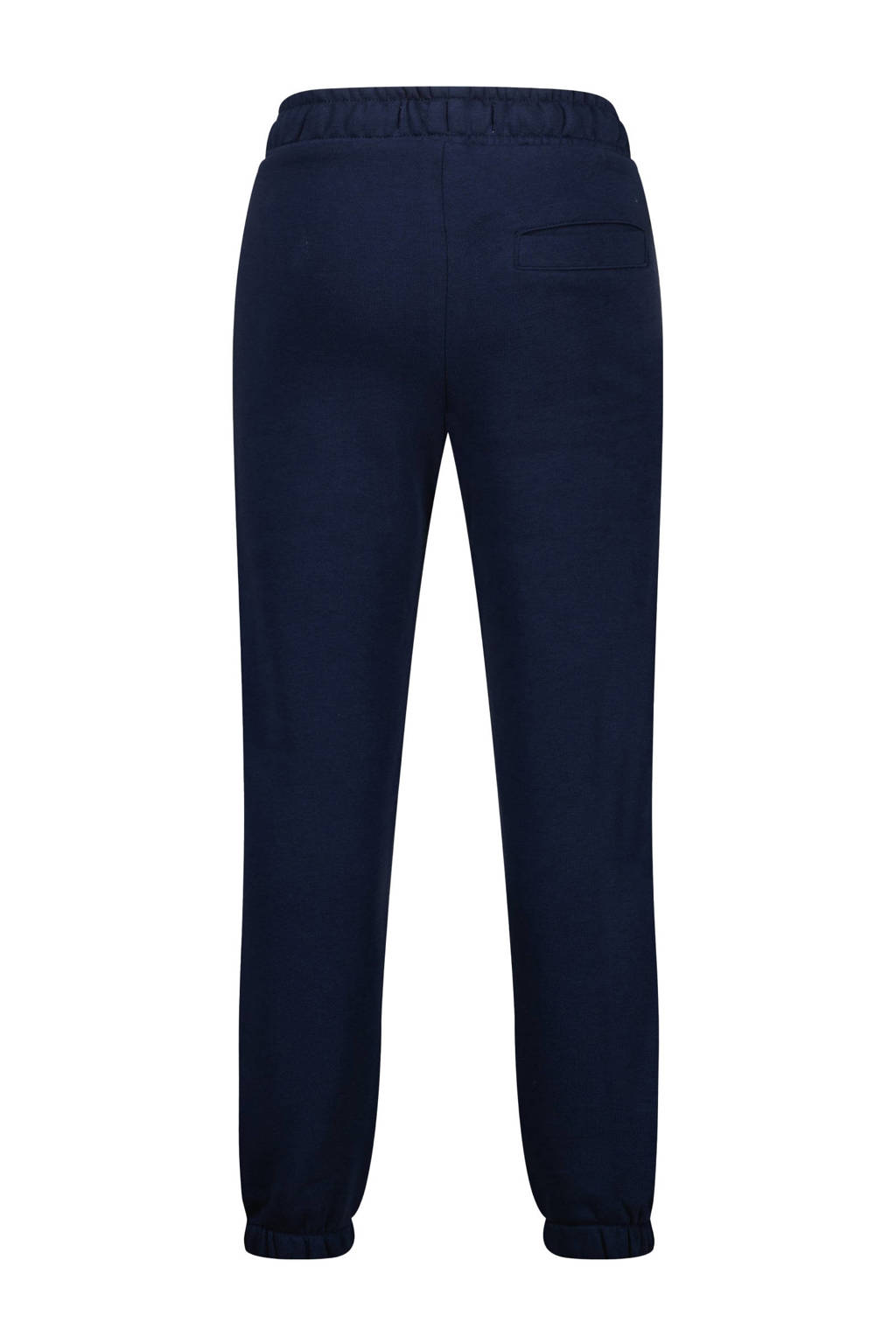 Vingino tapered fit joggingbroek Basic met printopdruk donkerblauw