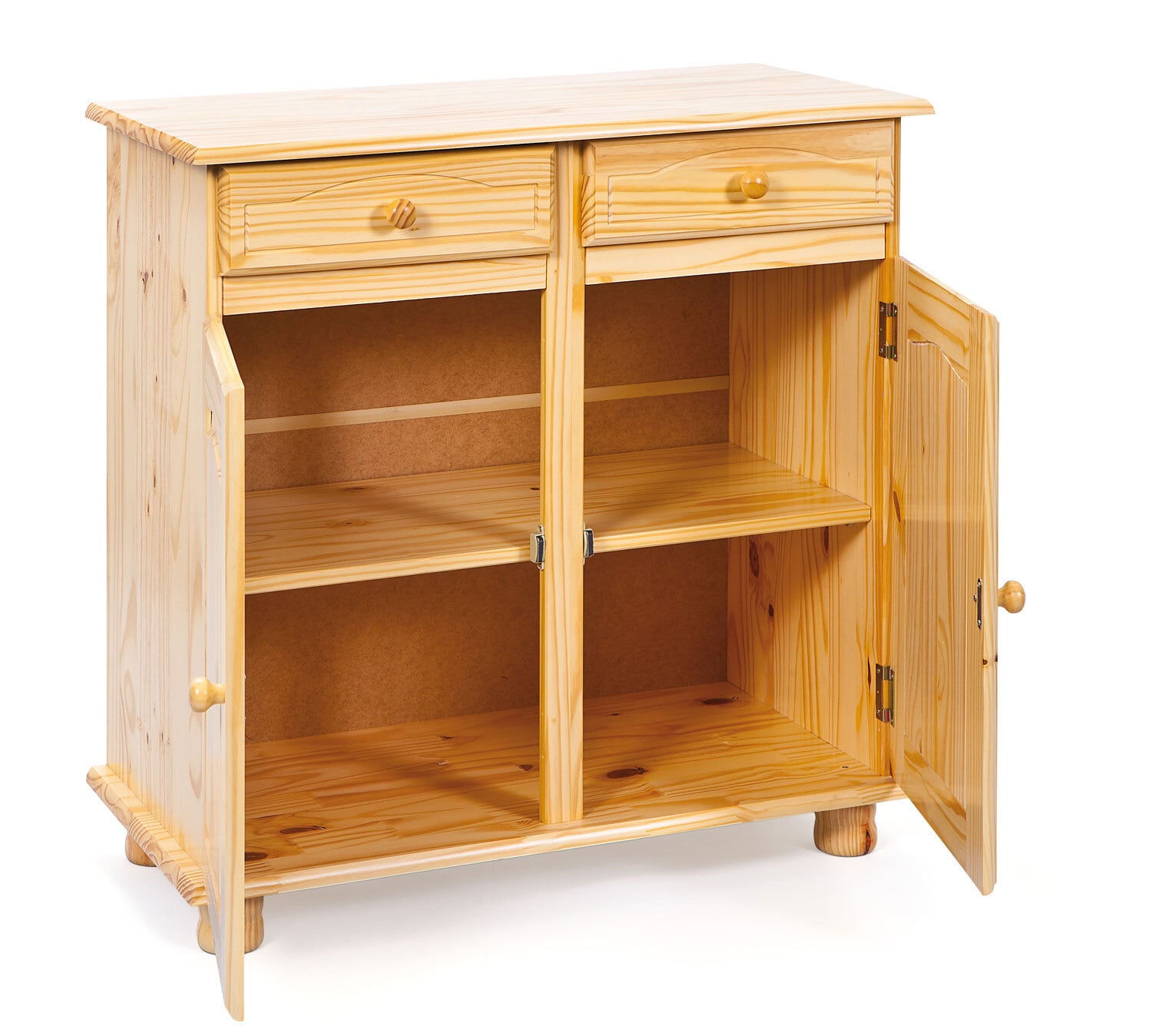 Kommode BENJAMIN 88x87x43 cm Massivholz Kiefer Natur