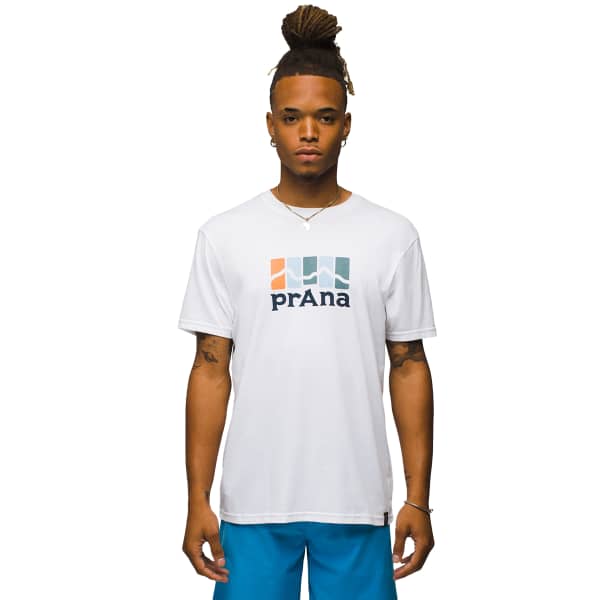 T-shirt PRANA MOUNTAIN LIGHT SS TEE WHITE 2.0