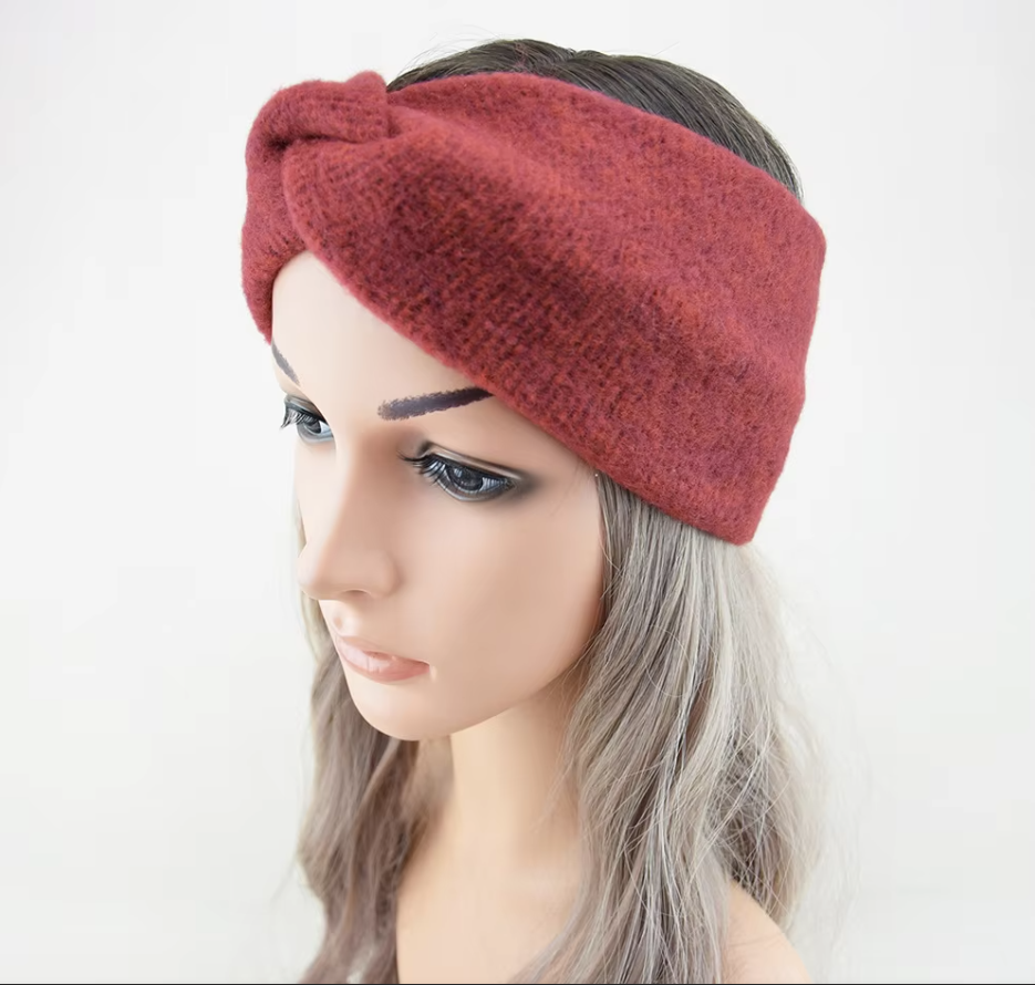 Damen Stirnband Mode Accessoire Kreuzstirnband Bandana (One Size) - Rosa
