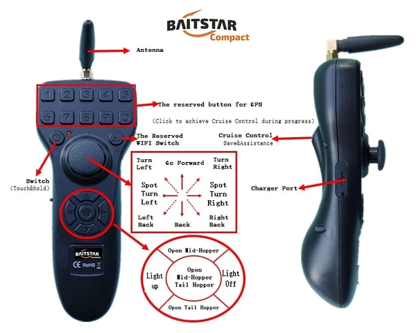 Bateau amorceur Baitstar Compact Plus