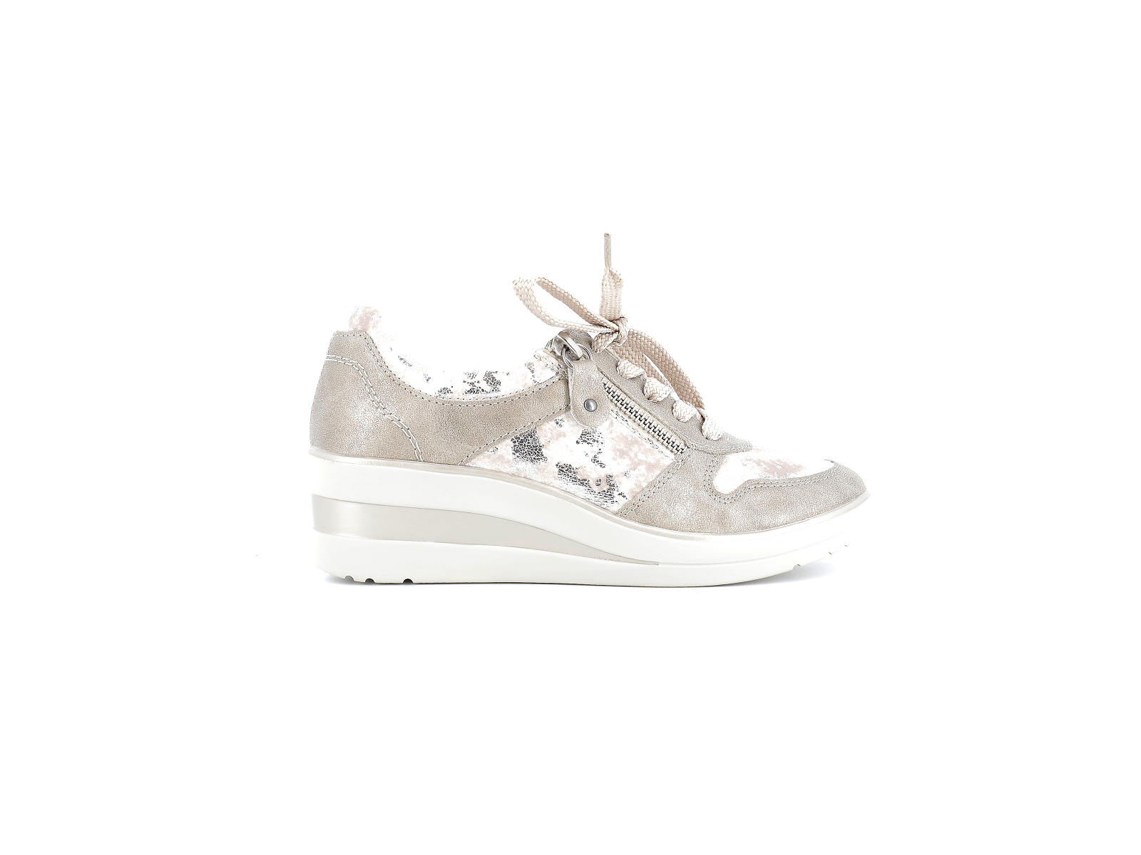 Remonte-R7213 Matières combinées Beige Rose