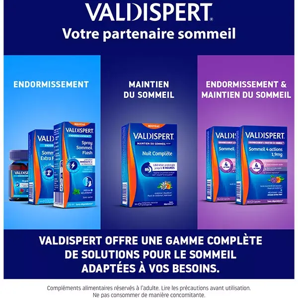 Valdispert Nuit Complète Maintien du Sommeil 30 comprimés