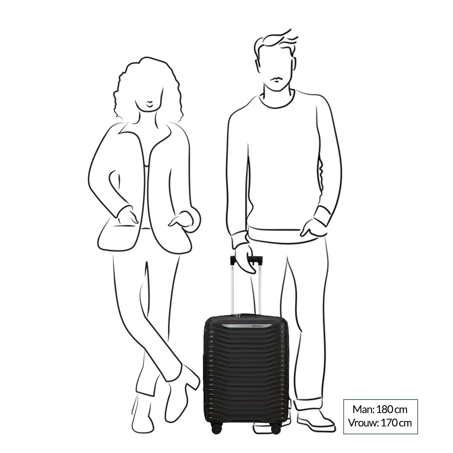 Samsonite Upscape Spinner 55 Expandable yellow