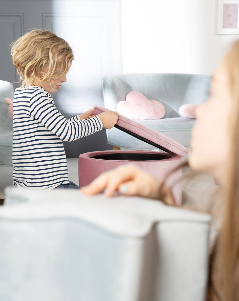 Kinderhocker LIL SOFA (Farbe: mauve)