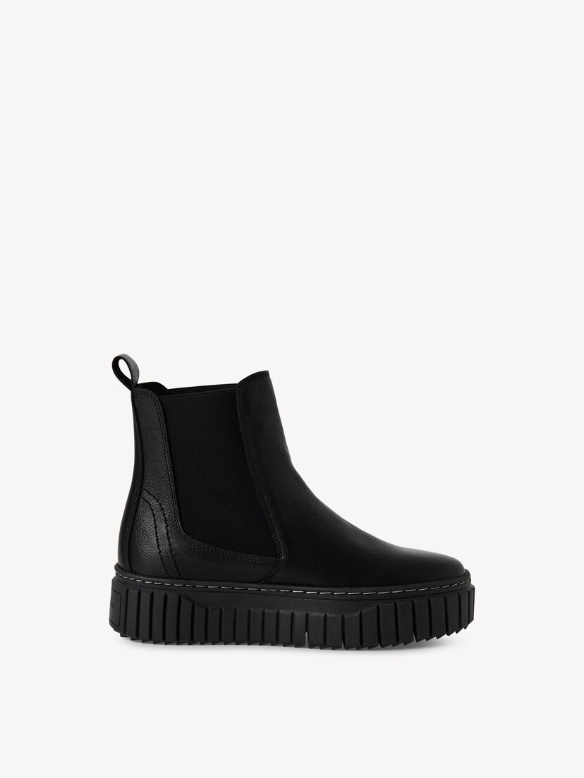 Leren Chelseaboot - zwart