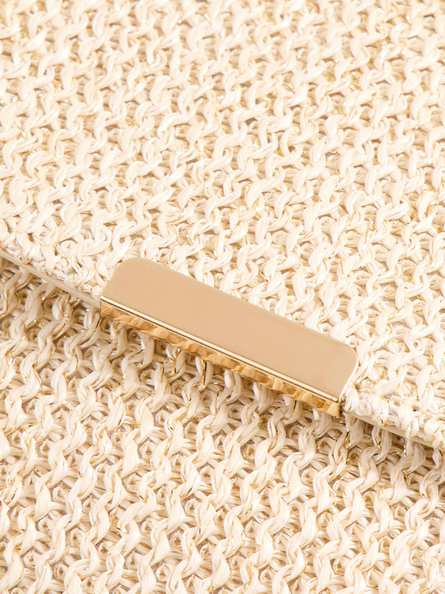 Sac besace multipoches paille
