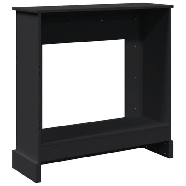 vidaXL Peisramme svart 90x30x90 cm konstruert tre