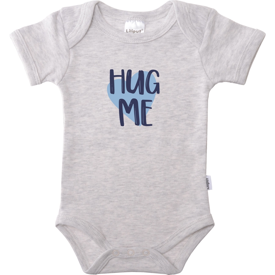 Liliput Kurzarmbody (Set, 2-tlg.) Hug me grau-melange grau gestreift