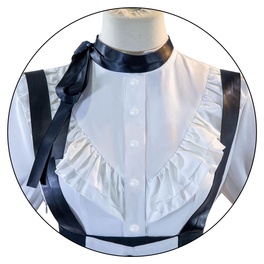 Feravin - Project Sekai Kleurrijke Stage Akiyama Mizuki Cosplay Kostuumset / Pruik