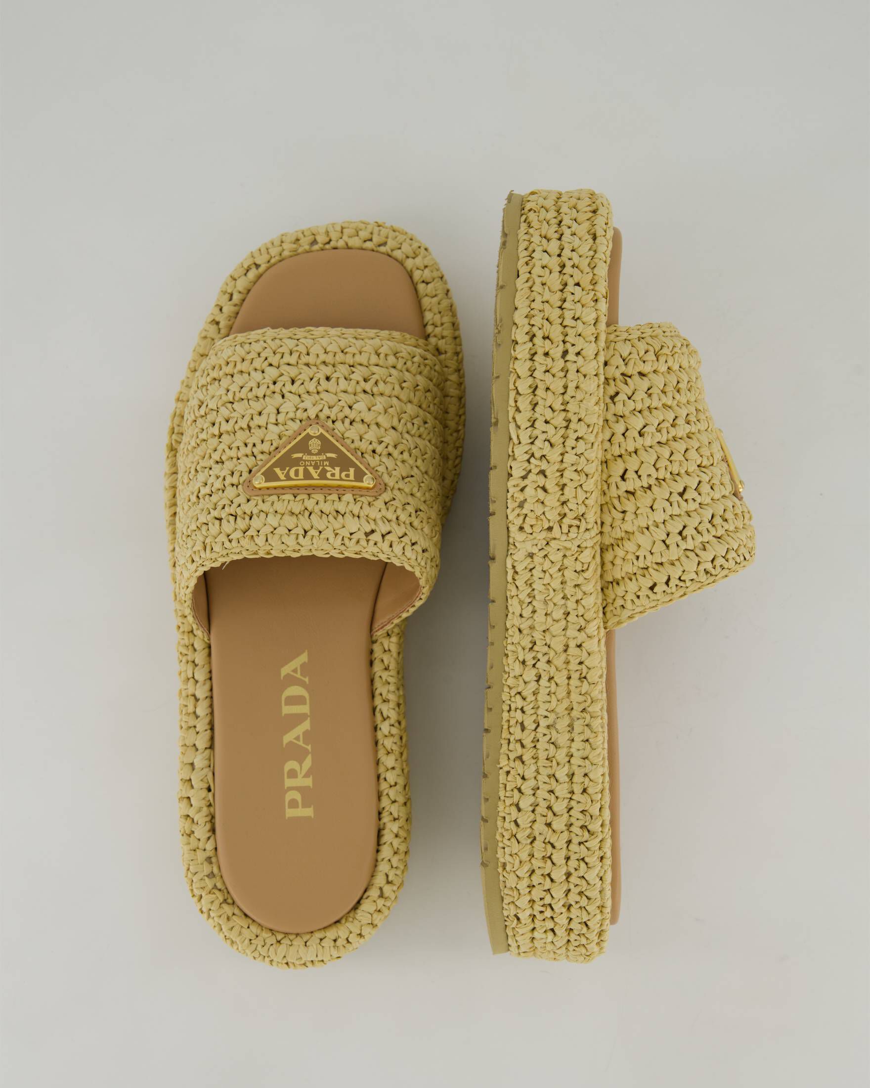 Prada| Damen Plateau-Pantoletten