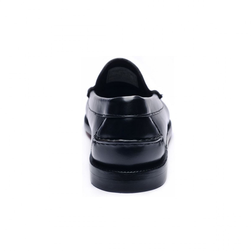 CLASSIC WILL Noir MOCASSIN-Mocassin à glands femme en cuir pleine fleur coloris noir
