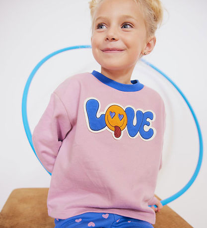 Freds WoRød Sweatshirt - Heart - Pink Haze