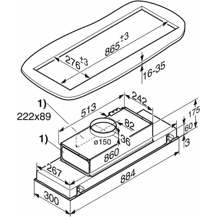 Miele Dunstabzugshaube DA 2698 EXTA