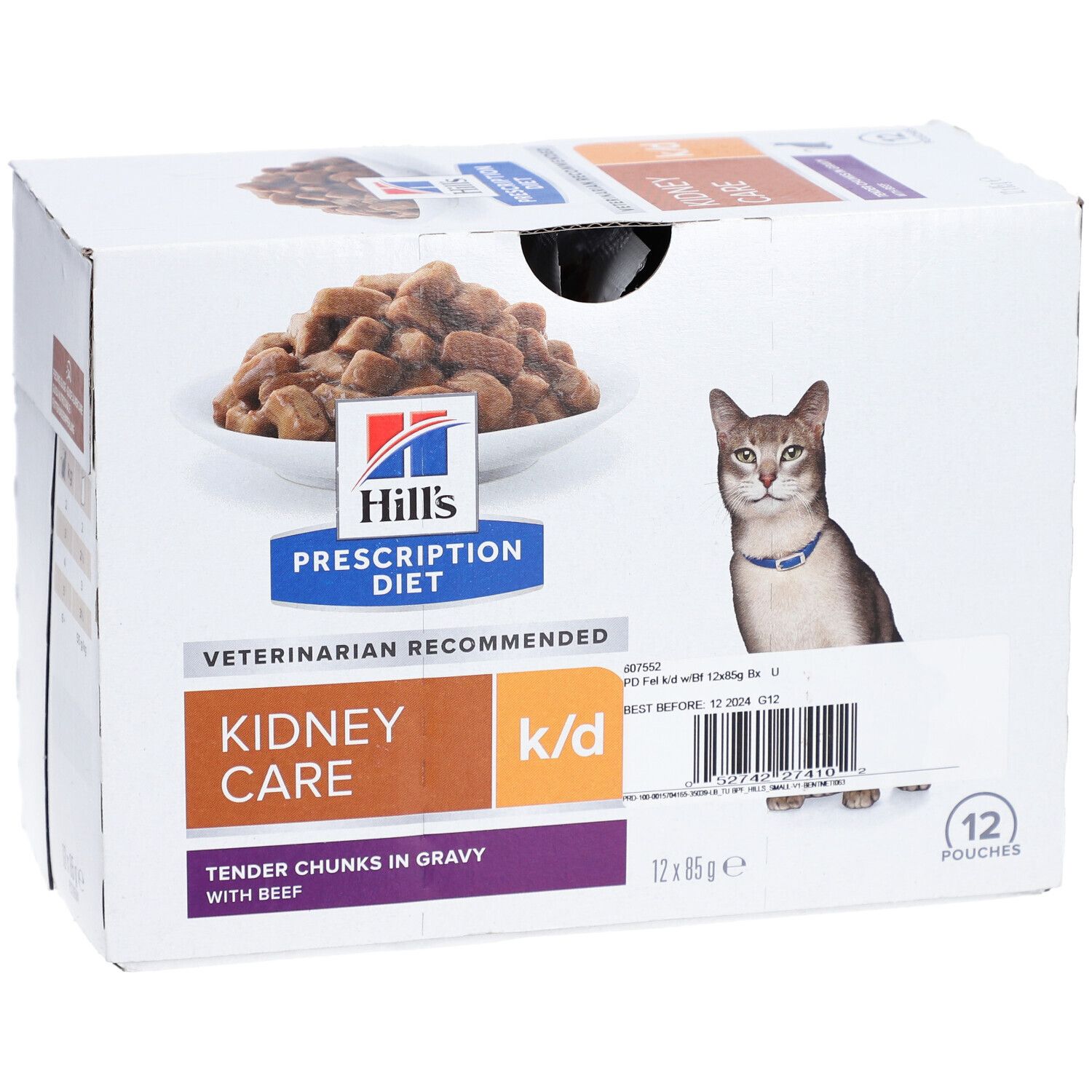 Hill's Prescription Diet Feline K/D Kidney Care Rindfleisch
