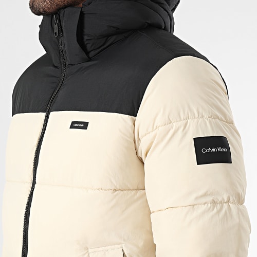 Doudoune Capuche 2227 Beige Noir