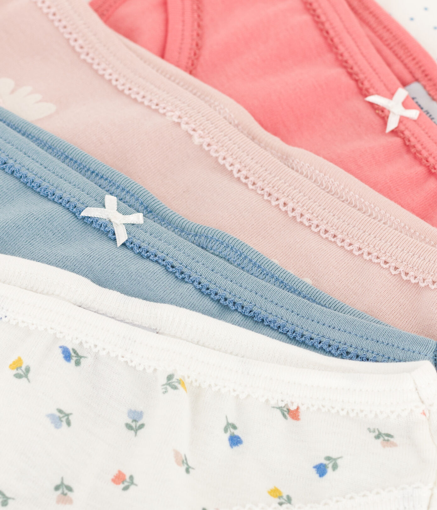 Lot de 5 culottes tulipes en coton petite fille