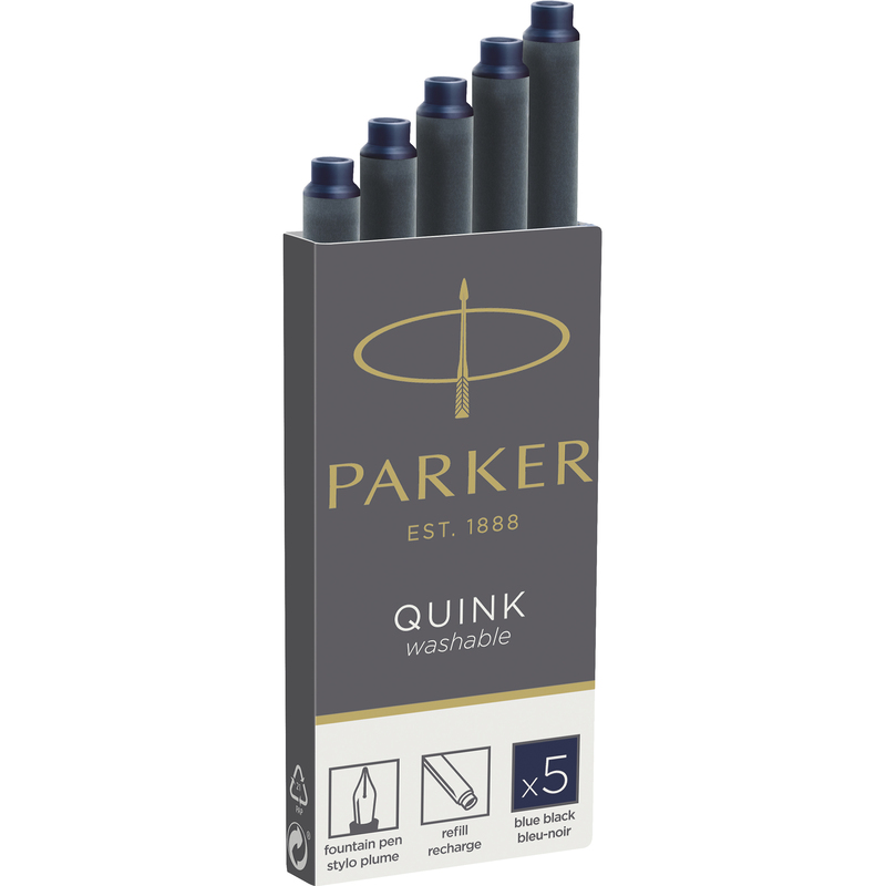 Parker Tintenpatronen Quink, blau-schwarz