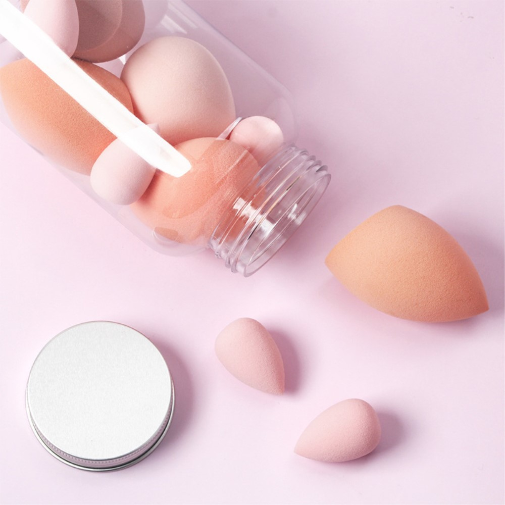 (7er Set) Make Up Beauty Blender Weiche Kosmetikschwämme in Verschiedenen Grössen - Rosa