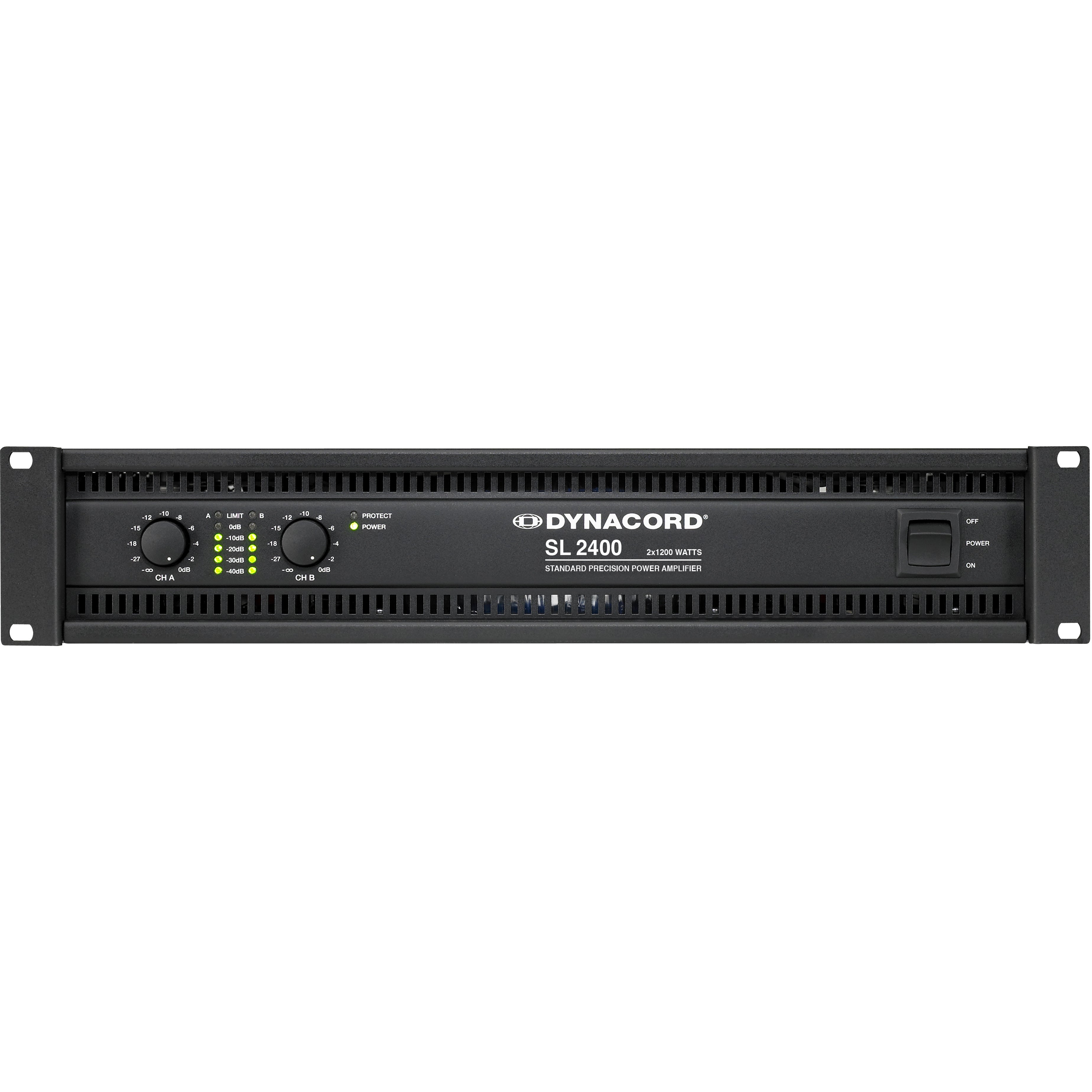 Dynacord SL 2400 klasse H-versterker 2x 1200W @ 4 Ohm