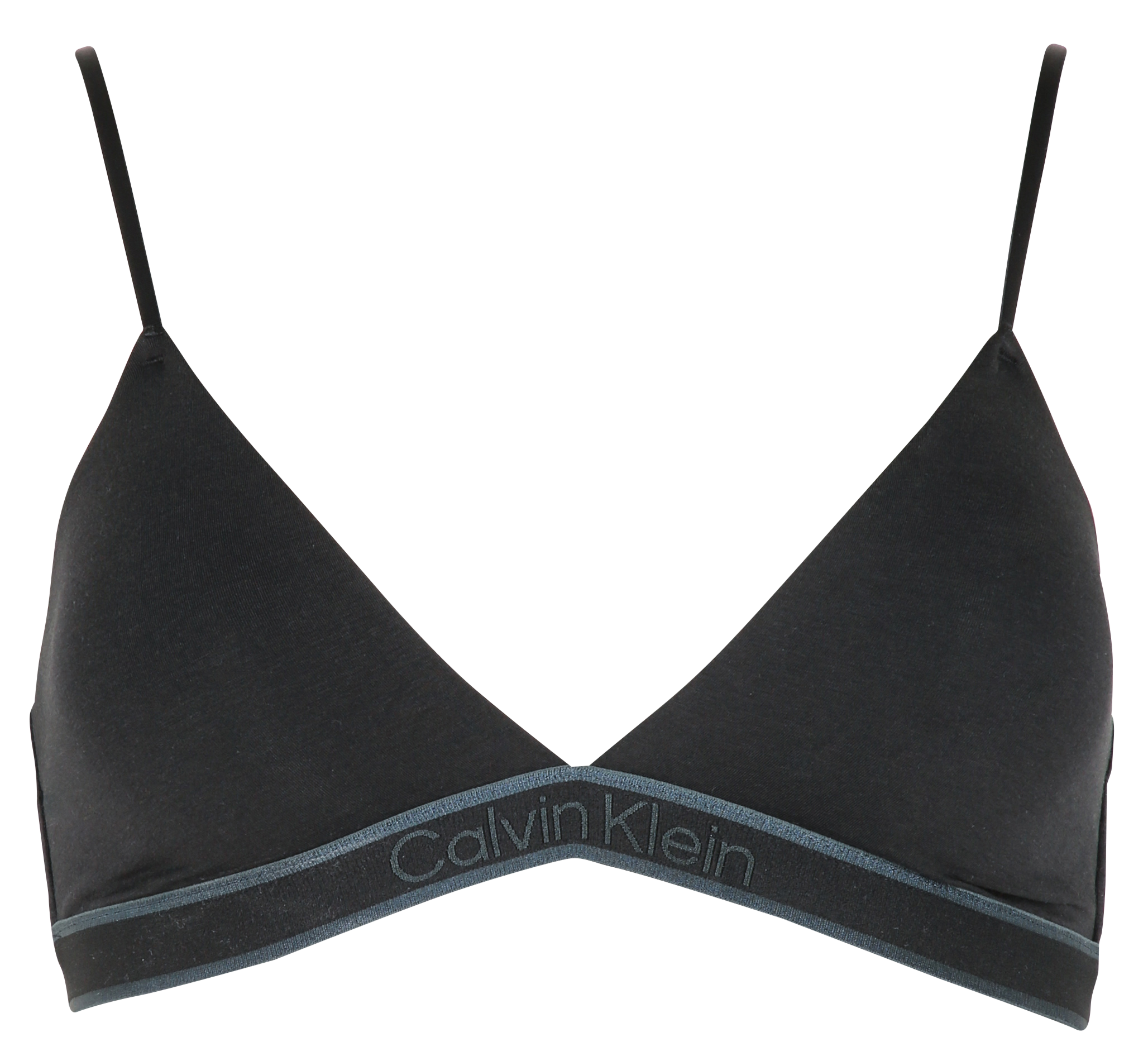 Soutien-gorge triangle en coton bio mélangé | Noir