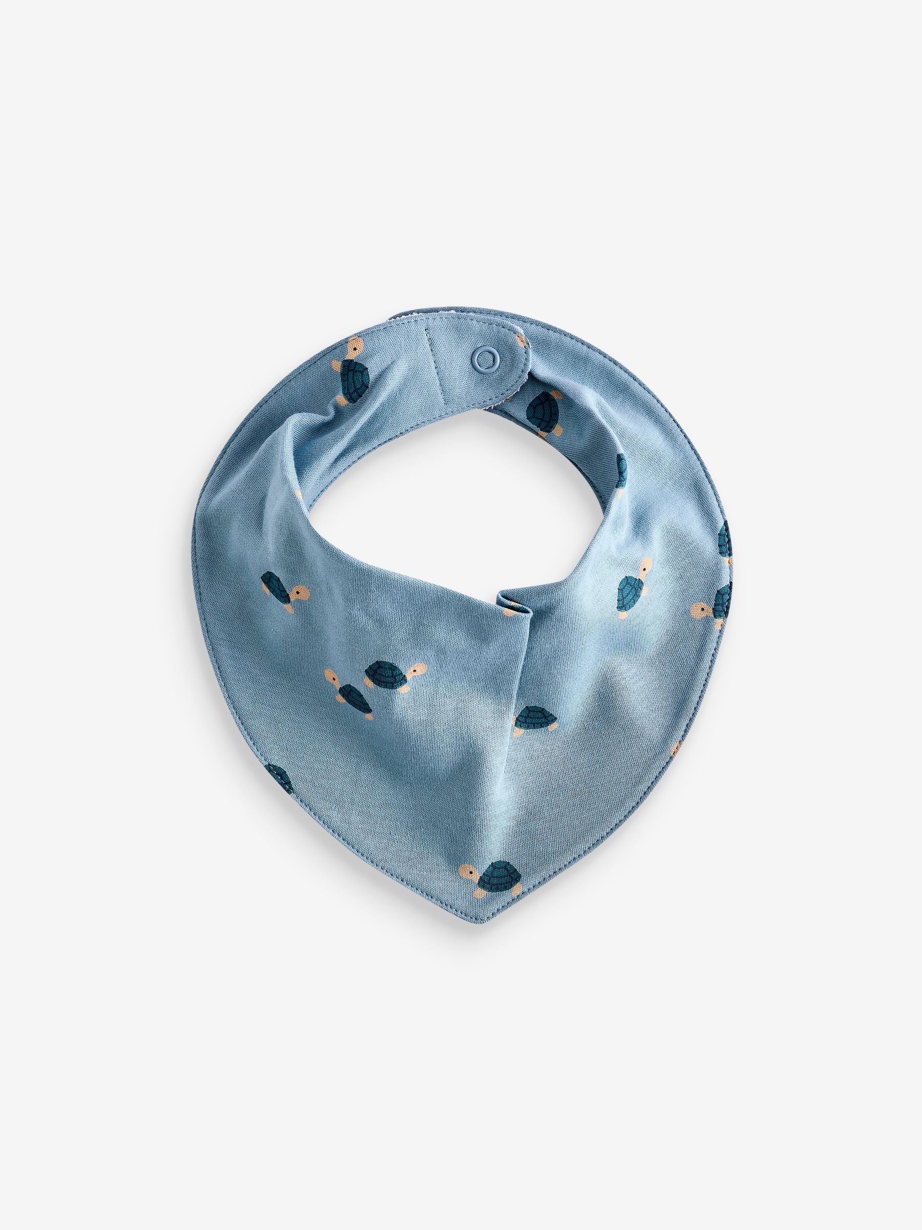Blauwgroen - 5 Pack Dribble Baby 100% Cotton Bibs