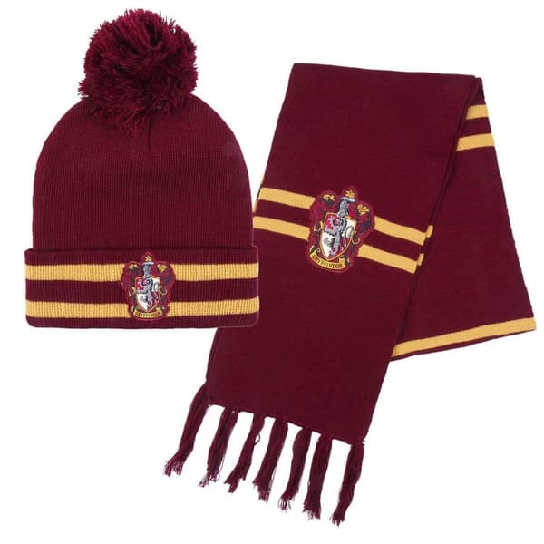 Hatt og Skjerf Harry Potter Rød