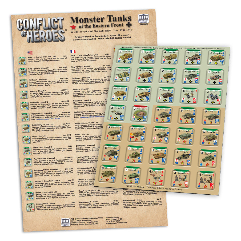 Conflict of Heroes - Monster Tanks of the Eastern Front Expansion
