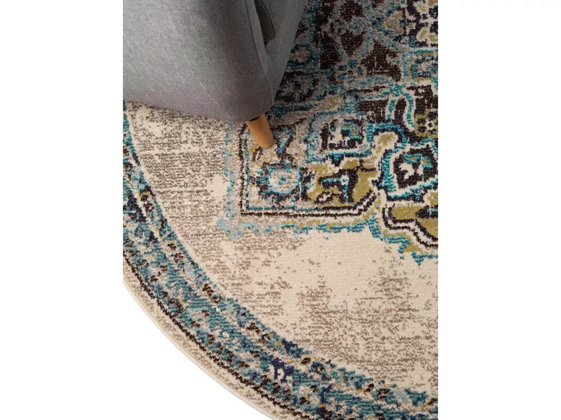 Tapis rond Casa Beige ø 180 cm rond