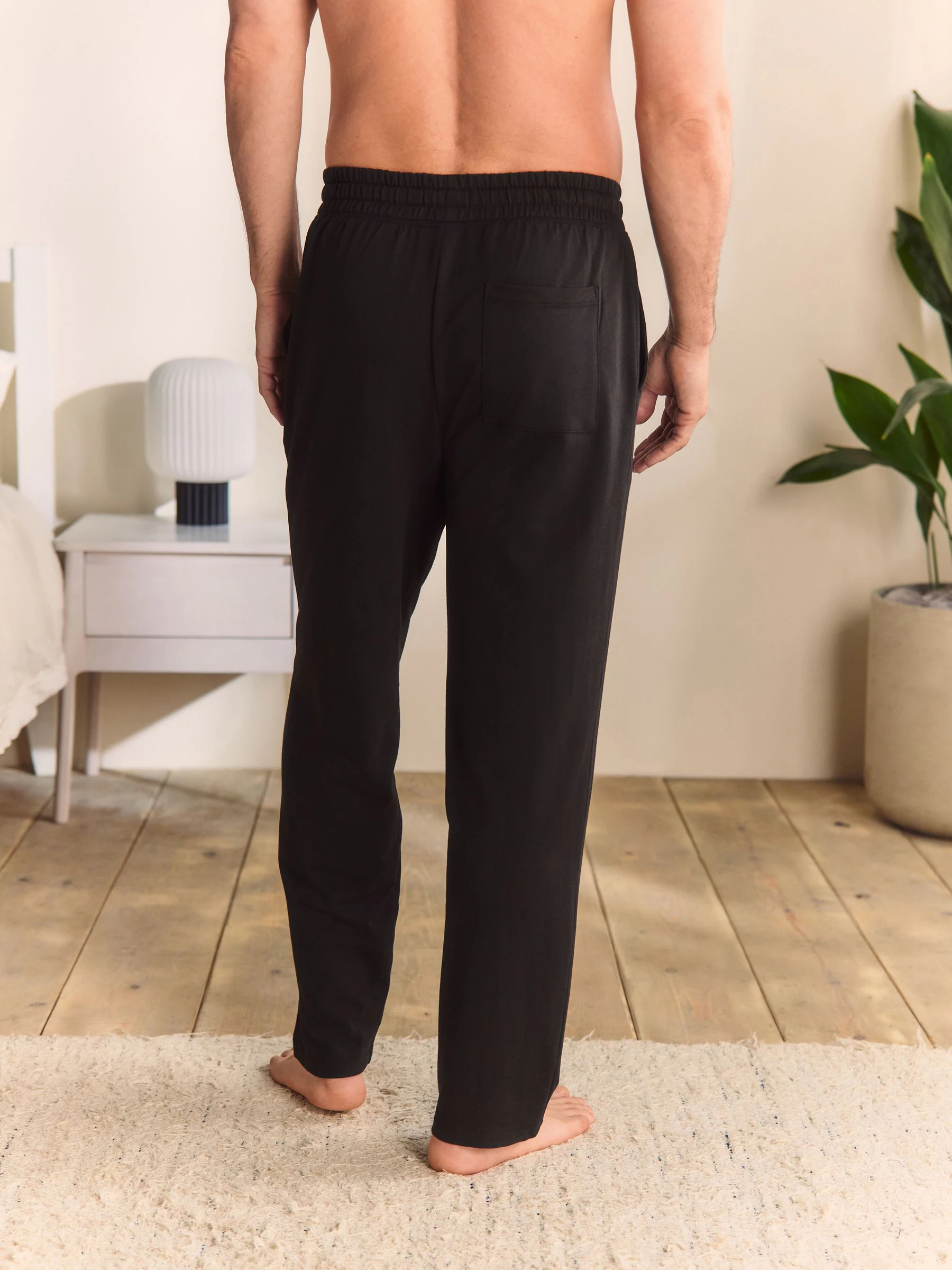 Zwart - Open - Dunne joggingbroek
