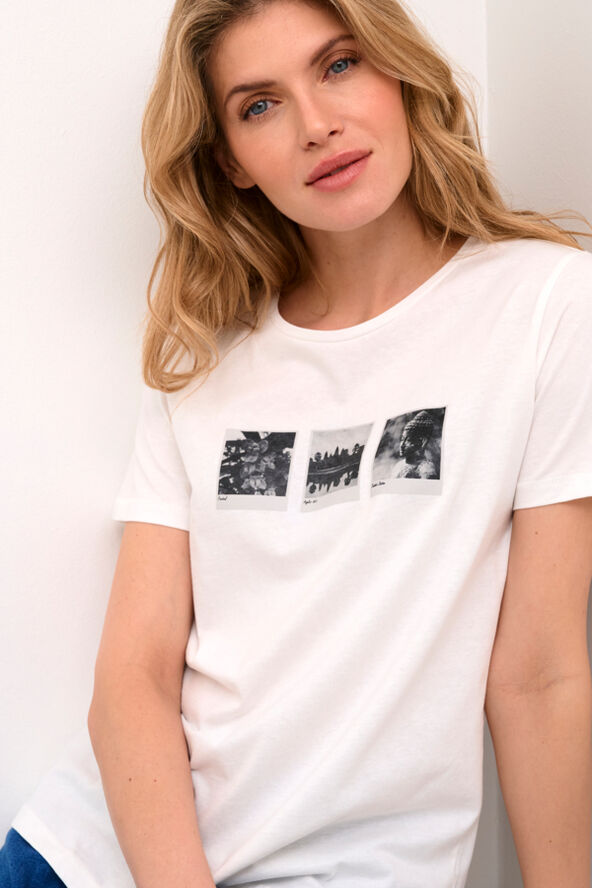 Cream CRNorma T-Shirt Cambodia pictures white