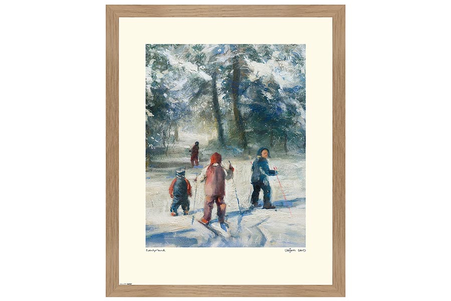 Eventyrland bilde 40x50 cm. Innrammet med plexiglass.